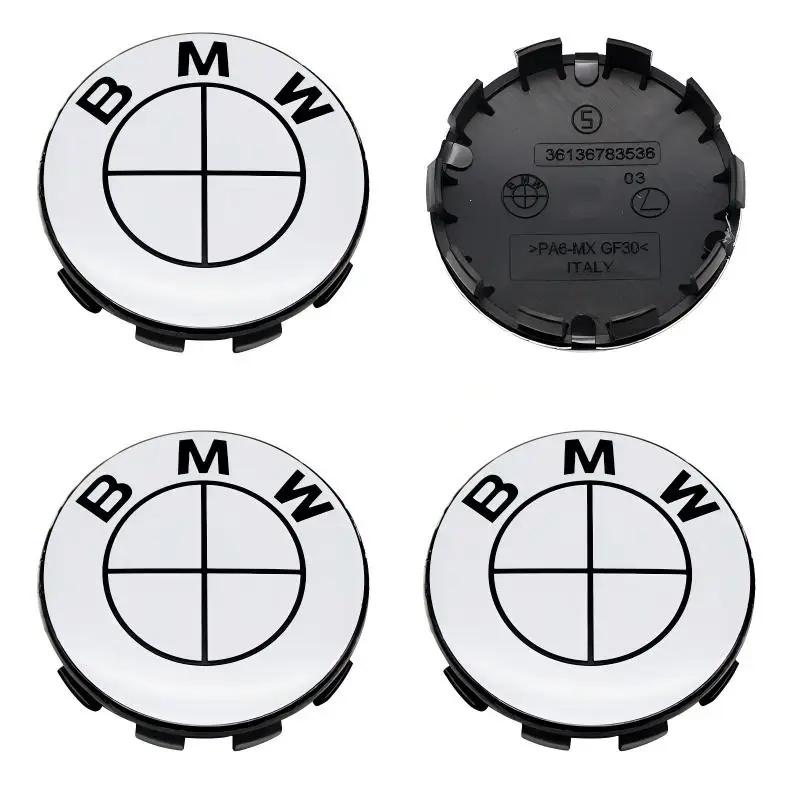 For BMW M 4Pcs 56MM 68MM Car Wheel Center Cap  Hub Covers For BMW M Logo E84 E83  X1 X2 X3 F48 G01 X4 X5 X6 Badge Auto Tuning Accessories