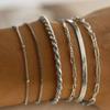 New Women's Fashion Bracelet Set, Fashion Chain, Paper Clip, Multi-layer Stacked Bracelet, Anklet.