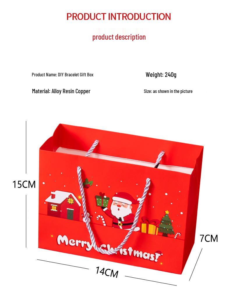 Girls' DIY Handmade Glass Bracelet Jewelry Gift Box for Birthdays & Christmas