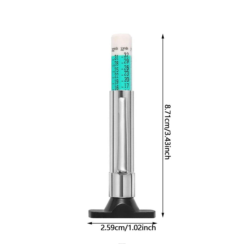 25mm Car Tire Tyre Tread Depth Gauge Meter Digital Thickness Detection Ruler Measuring Pen Auto Tread Mark Measuring Tool