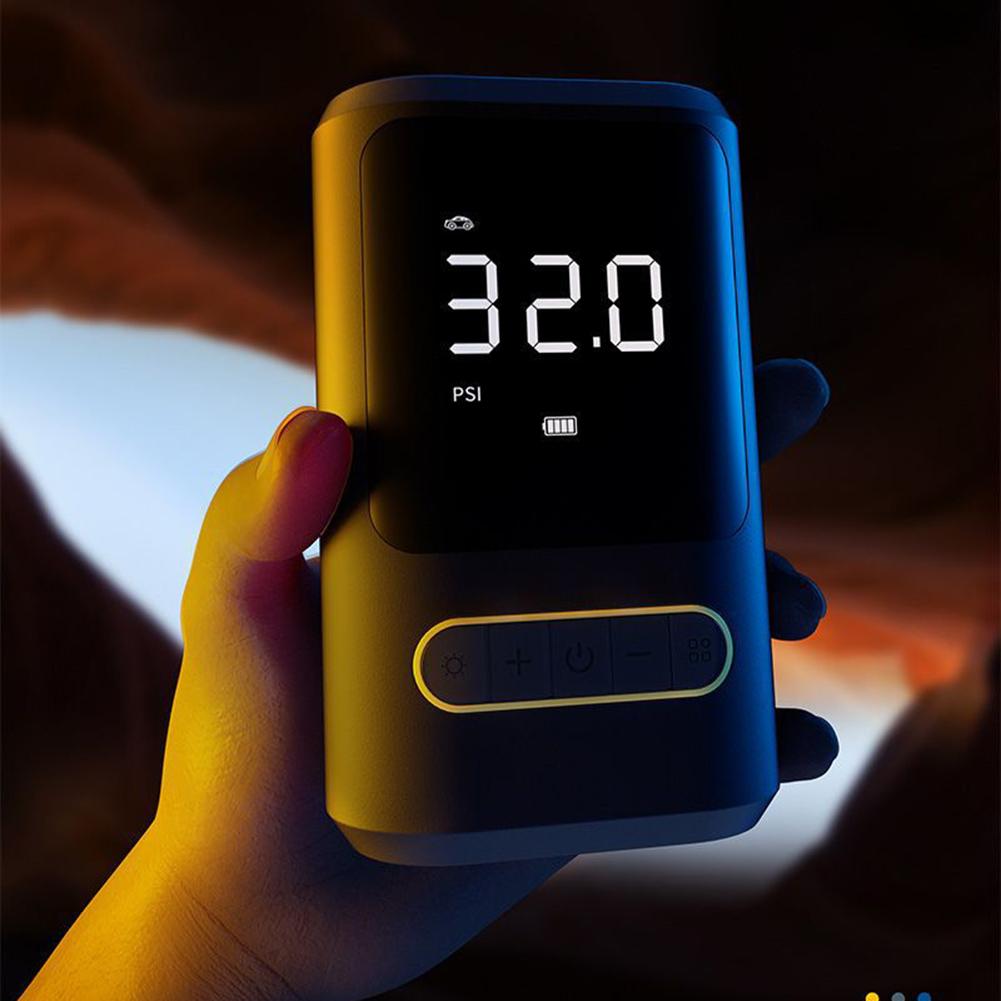 Portable Tire Inflator 150PSI Wireless Air Pump Electric Car Compressor Bicycle Motorcycle Air Pump High Precision Air Pressure