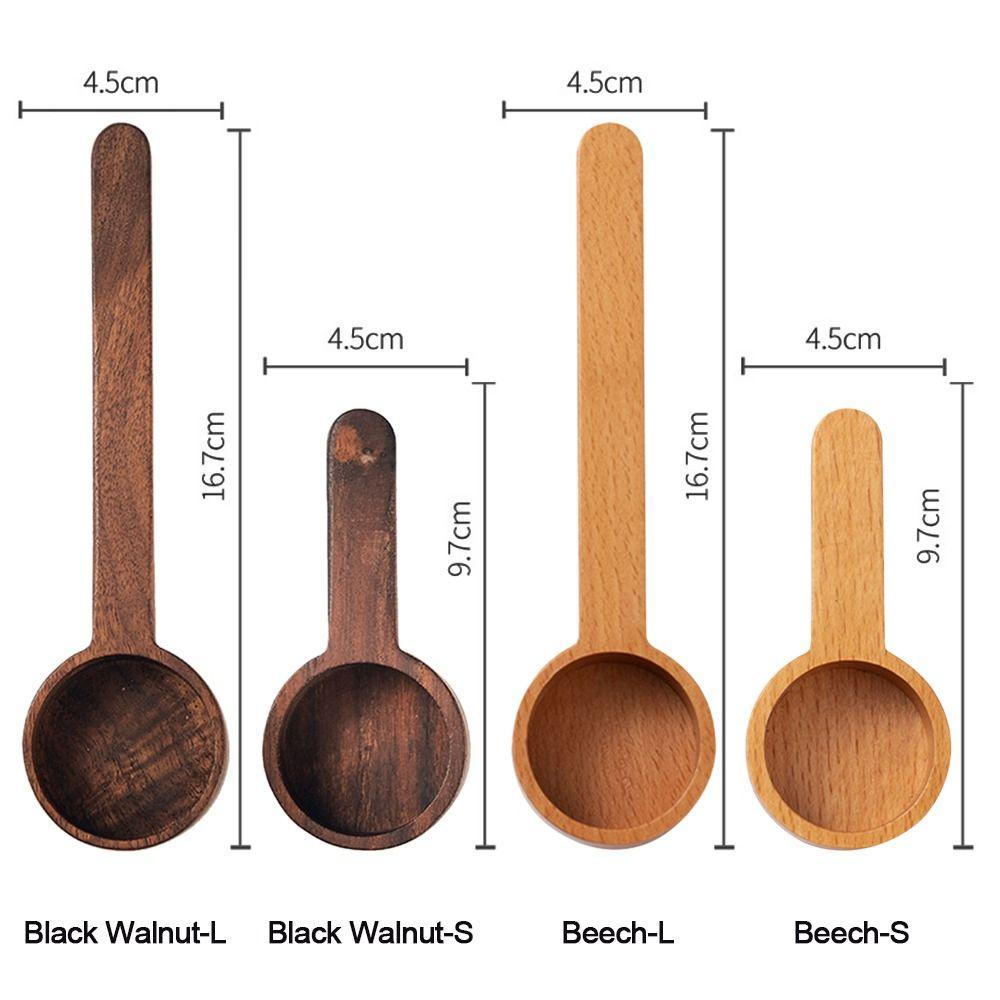 Black Walnut Gram Scoop Coffee Bean Scoop Wooden Sugar Spice Scoop Coffee Spoon Measuring Spoon