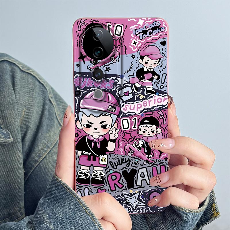 Case for Vivo V40 Pro 5G Matte Soft Silicone Cute Astronaut Protection Bumper Shells for Vivo V40 V 40Pro V 40 5G Phone Covers