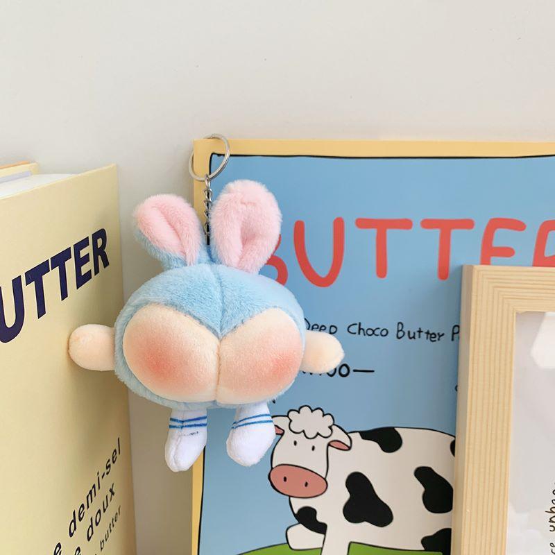 Корейская версия Милая плюшевая игрушка в виде попки Креативный персиковый зад Персонализированный кулон Брелок для сумки Кукла для автомата-хватайки