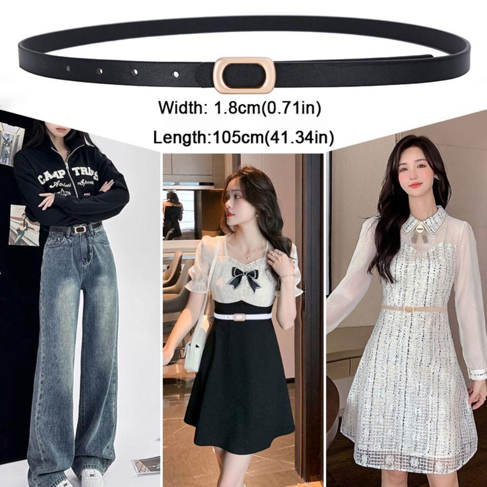 Women Leather Belt Luxury Design Waistband Fashion Trouser Dress Belts
