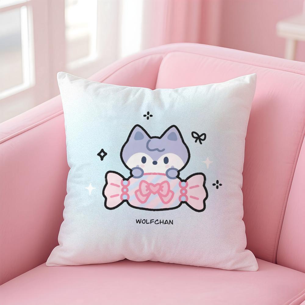 Cute Candy Dressed Up As An Animals Cushion Cover Linen Pillowcase Cover Soft Decor for Sofa Home Room