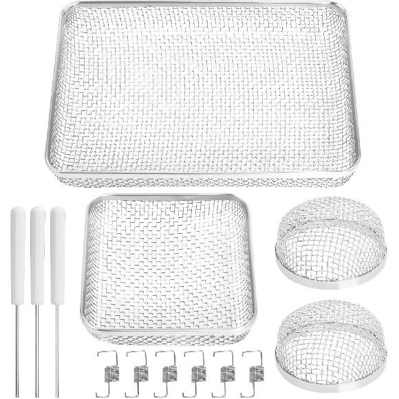 RV Furnace Vent Screen For Water Heater Vent Cover, RV Bugs Screen, Flying Ect Screen, Stainless Steel Mesh With Tallation Tool