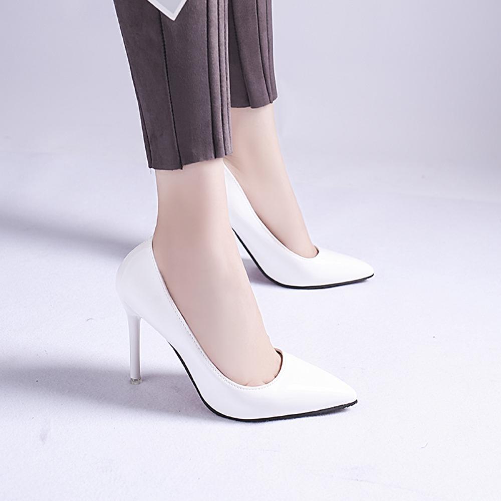 Женская обувь, туфли-лодочки с острым носком, модельные туфли из лакированной кожи, туфли на высоком каблуке, свадебные туфли на каблуке, женские туфли-лодочки Zapatos Mujer