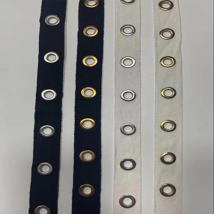 4 метра/партия, ширина 2 см/2,5 см, хлопковая тесьма с перфорированным кольцом, плоский хлопковый ремень, кружевной ремень для одежды, аксессуары, декоративная тесьма