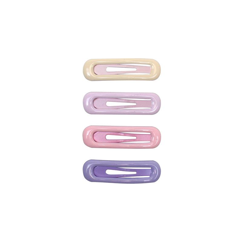 4 шт. красочные каплевидные заколки BB для женщин, девочек, детей, маленькие заколки для челки, милые симпатичные заколки для волос, аксессуары для самостоятельной укладки волос