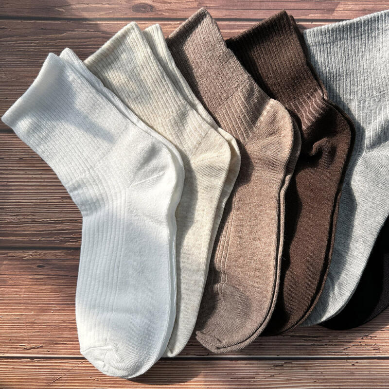 Domestic 21 Four Seasons Women's Golji Cover Mid-Calf Socks (5 Pairs)