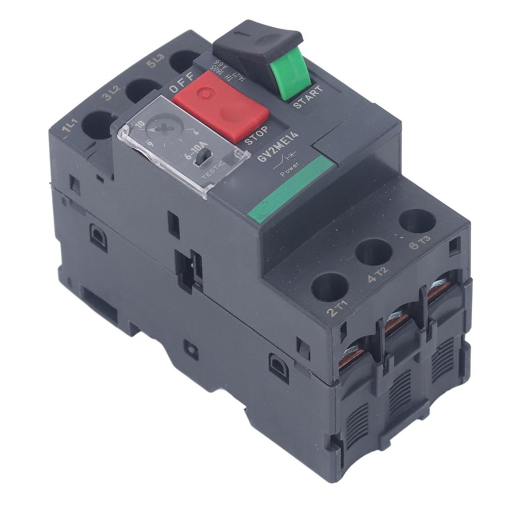 Автоматический выключатель двигателя Защита от перегрузки Термомагнитный ручной пускатель двигателя Кнопка для монтажа на рейку