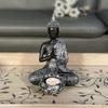 Buddha Holder Tabletop Tealight Decor Statues Collectible Figurine Sculpture for Relaxing Gift