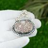 Anniversary Gift For Her Natural Red Brecciated Mookaite Pendant 925 Silver
