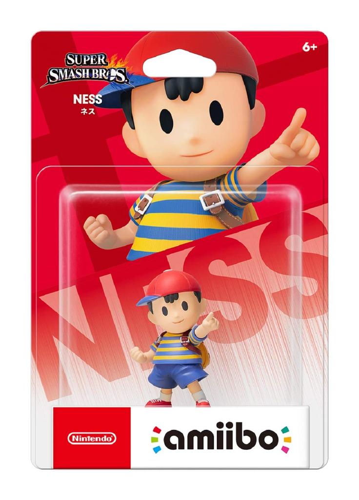 Nintendo amiibo - Ness (Super Smash Bros. Series) NFC Figure for Nintendo Switch, PVC Collectible, New & Sealed