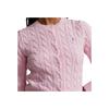 Polo Ralph Lauren вязаный хлопковый кардиган с круглым вырезом женские кардиганы розовый WMPOSWENDW20133-650