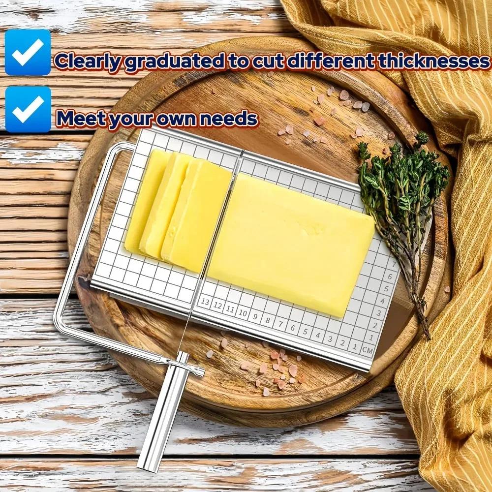 Cheese Slicer Household Ham and Cheeses Cut Into Slices Tools Kitchen Portable Gadget Heavy Duty Durable Butter Simple Cutter
