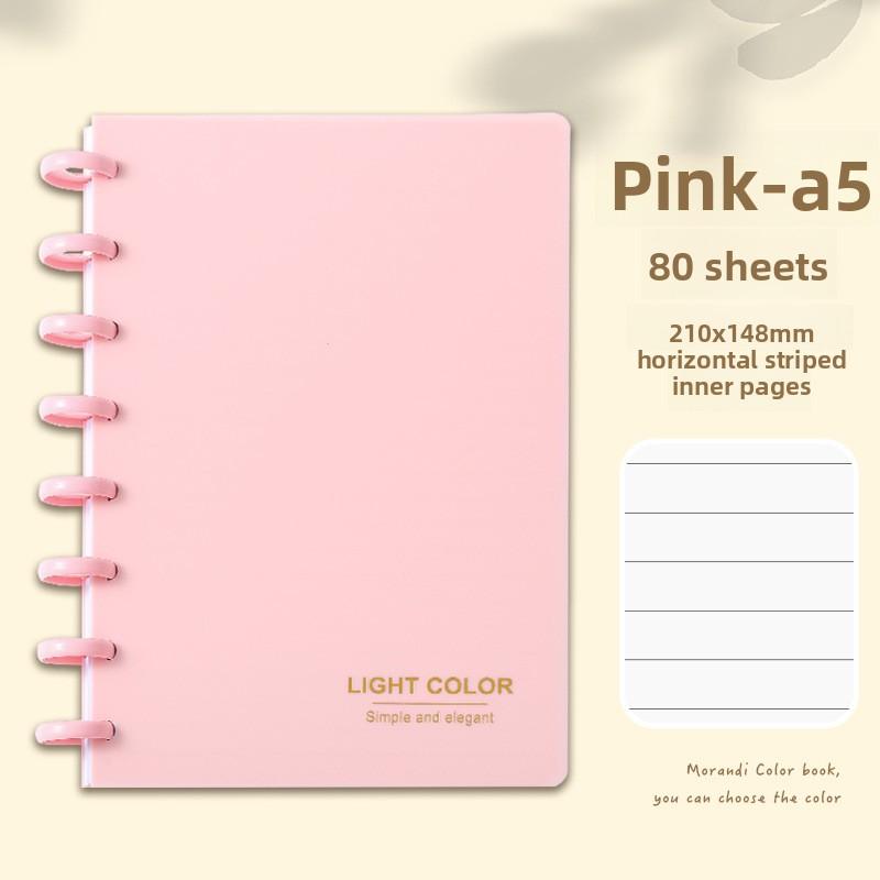 Mushroom Hole DIY Mini Card Game Photo Album 3-Inch Loose-Leaf Storage Notepad A5 Size 80 Sheets Hardcover PP Cover Material