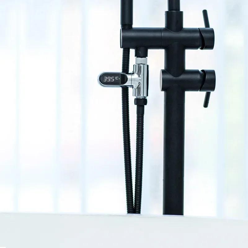 Гидромассажная ванна Монитор температуры воды Электрический светодиодный дисплей Домашние смесители для душа Термометр для воды Измеритель температуры для купания