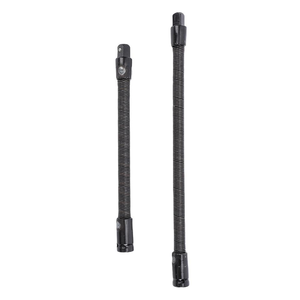 2pcs Spring Steel Bendable Socket Extender Flex Reach Tool  Industrial Mechanical Projects