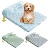Большая лежанка для собаки, летний охлаждающий коврик для собаки, дышащий охлаждающий коврик из ледяного шелка для питомца, диван для сна, нескользящая конура для кошки с подушками из пены с памятью