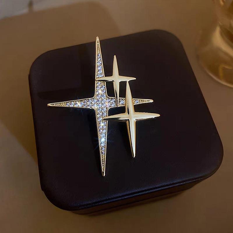 Простая Личность Звезда Высококлассный Чувство Брошь Милый Модный Дизайн Корсаж Модная Булавка Для Вечернего Банкета Костюм Эмблема Ювелирное Изделие