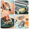 Stainless Steel Garlic Press Squeezer Manual Garlic Ginger Crusher Garlic Cutting Mince Tools Kitchen Gadgets
