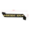 Birthday King Sash For Men Boy Happy 16Th 18Th 20Th 30Th Birthday Party Decor