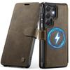 AutSpace-A15 Wallet Case For Samsung Galaxy S26 Ultra , Fashion Premium PU Leather Card Holder Phone Back Cover Protector Skins Shell