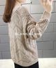 Knit Openwork Top Summer Sweater Loose Crochet Lace Neat Natural Casual Simple Gal Flashy Unique Room Wear Pajamas Resort Travel Going Out Travel Live
