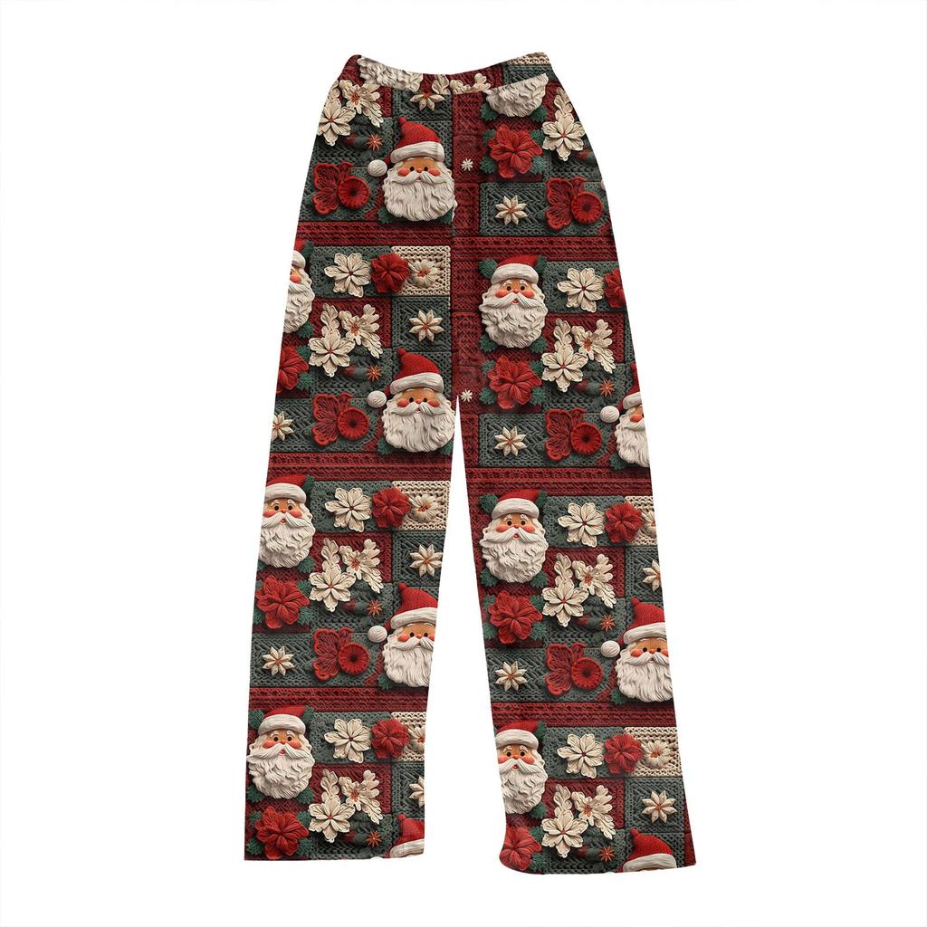 Женские осенне-зимние клетчатые брюки полной длины, спортивные брюки