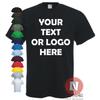 Personalised T-shirt YOUR TEXT HERE - Custom Customised Club Birthday Team