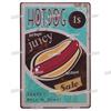 Shabby Chic Popcorn Metal Poster Tin Sign Vintage Cinema Dining Room Decor Plaques Retro Hot Dog Metal Plate Kitchen Accessories