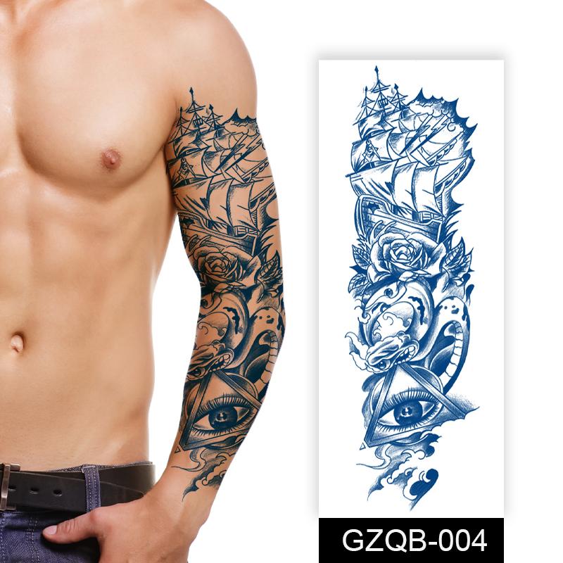 Quality Dragon Design Customized Logo Arm Leg Skin Protective Herbal Juice Tattoo Stickers