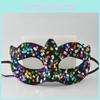Small Sparkling Pvc Mask With Handcraft Elements For Halloween Cosplay Parties