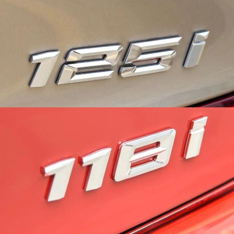 ABS Автомобиль Задний Багажник Буквы Логотип Значок Эмблема Наклейка Для BMW 1 Серии 116i 118i 120i 125i 130i 135i 140i E81 E82 E87 E88 F20 F21