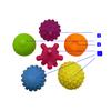 6pcs Textured Multi Ball Set Develop Baby's Tactile Senses Toy Kids Touch Hand Ball Toys Baby Training Ball Massage Soft Ball
