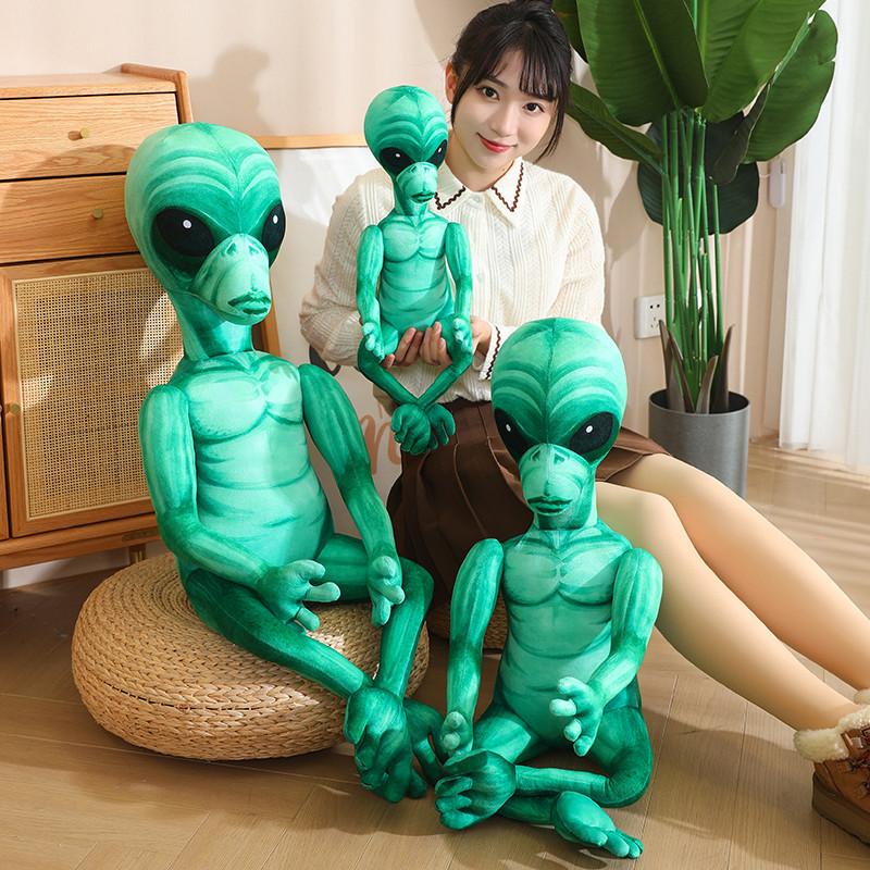 50/80/100 см зеленая синяя инопланетная плюшевая игрушка куклы милые животные мягкая игрушка подарок на день рождения Рождество для детей