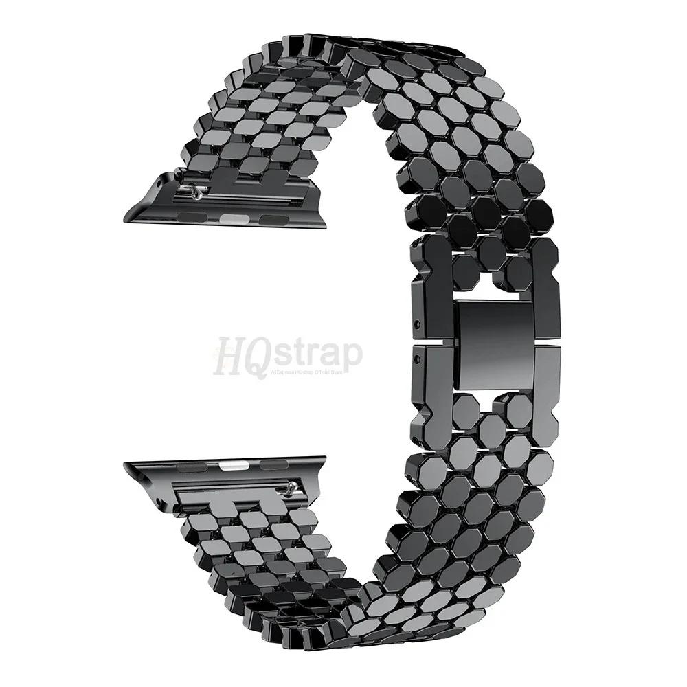 Металлический ремешок для Apple Watch 45мм 44мм серии 10 46мм 42мм Браслет для iwatch 9 8 7 6 SE 5 40мм 41мм Ultra2 49мм ремешок