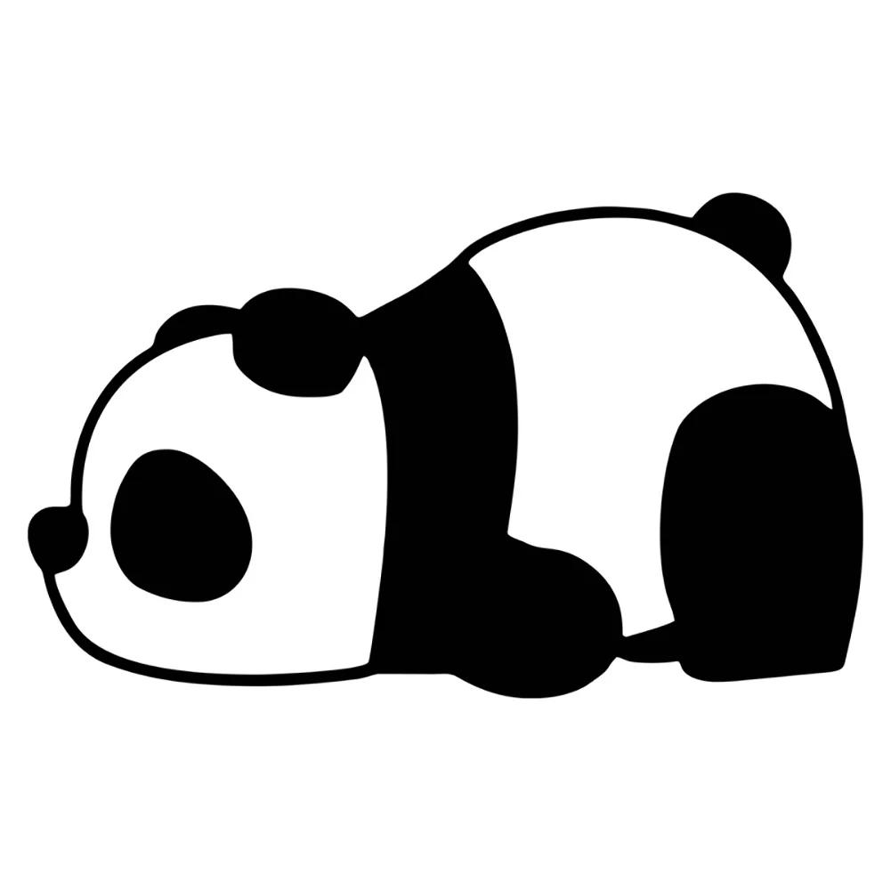 Наклейки на автомобиль Винил Панда Подглядывает Квадроцикл Креативная наклейка Милая Заглушка Царапина Холодильник Кондиционер Автоаксессуары Экстерьер