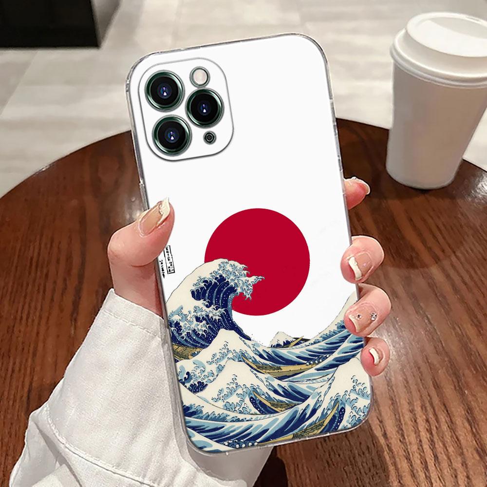 Большая волна Кацусика Хокусай Чехол Для Apple iPhone 17 16 15 14 13 12 11 Pro Max 16 Plus 16E 17Air 17Pro Чехол для телефона Funda