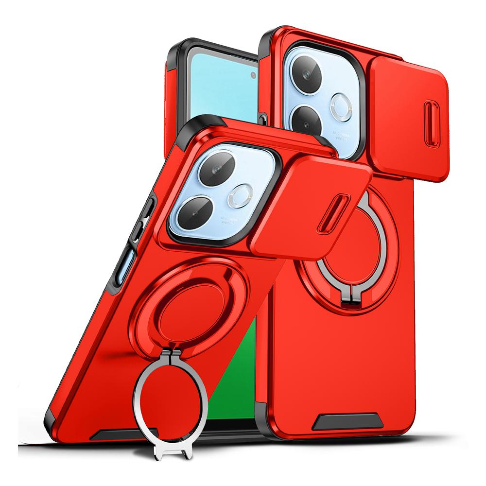 KEYSION Чехол для телефона с вращающейся на 360° подставкой-кольцом для OPPO A5 Pro 5G, сдвижная защита камеры, магнитная противоударная задняя крышка для OPPO A5 Pro
