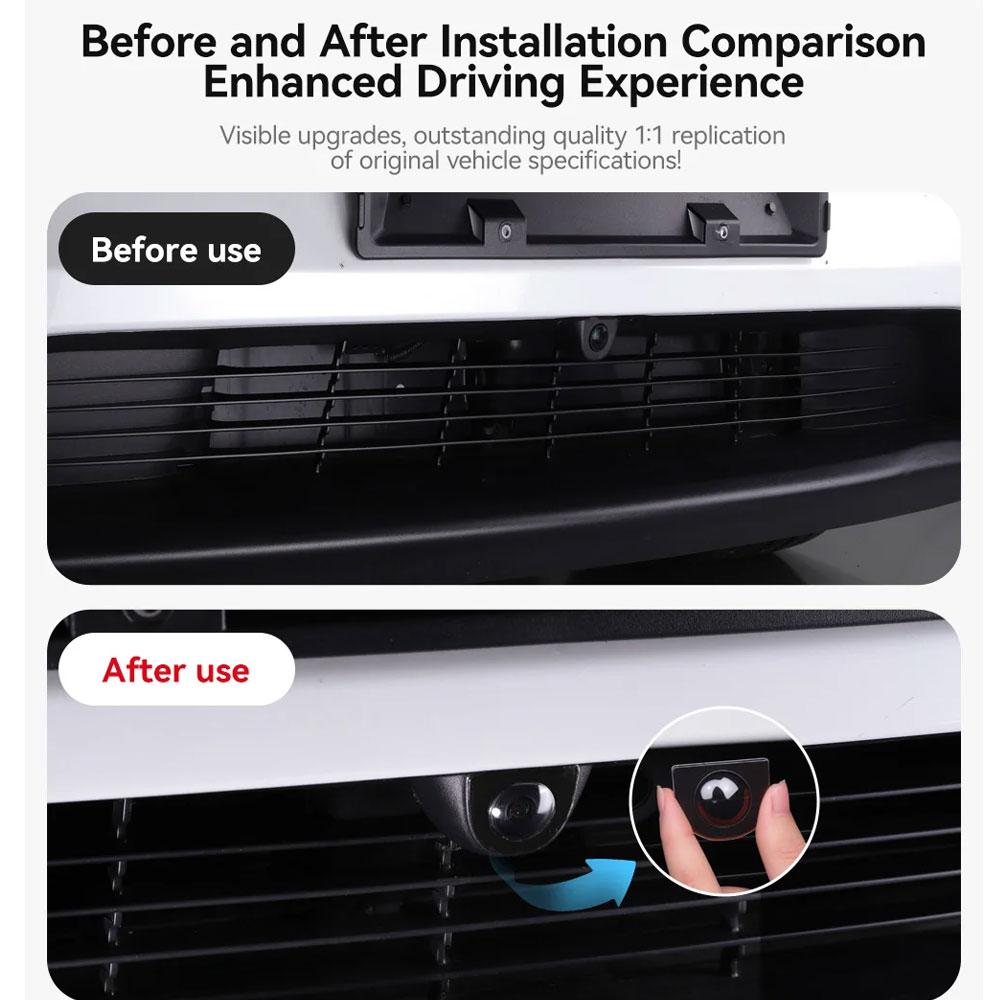 fwujn6 For Tesla Model Y Juniper 2025-2026 Front Rear Camera Lens Guard Protective Cover Scratch Resistant Anti-stain Car Accessories