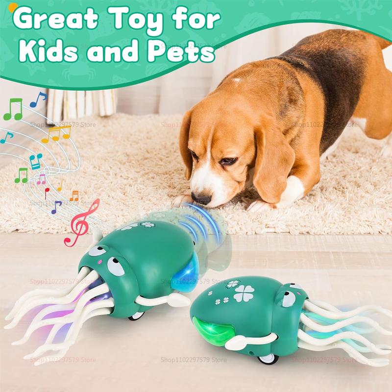 Kids Induction Electric Octopus Pet  Crawling Toys for Toddlers Electronic Musical Pets Toddler Moving Obstacle Avoidance Gifts