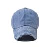 Новая джинсовая бейсболка с потертостями, легкая, мужская и женская, корейская версия высококачественной джинсовой кепки