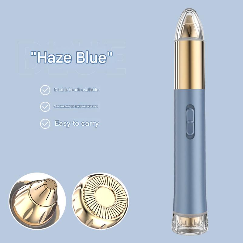 Electric Eyebrow Trimmer - Rechargeable Multi-Purpose Hair Remover for Women Men, Portable Nose & Facial Trimming Tool