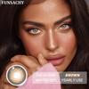 FUNSACHY 1 Pair Black Coloron Contacts Lens Yearly Use Natural Korean Brown Eyes Contact Gray Pupils Cosmetics Fashion Softlen