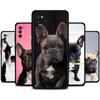 French Bulldog Dog Cover For Samsung A51 A71 A53 A72 A52 A42 A41 A32 A31 A21s A21 A12 A11 A02s A02 A01 Tpu Case Black Caso