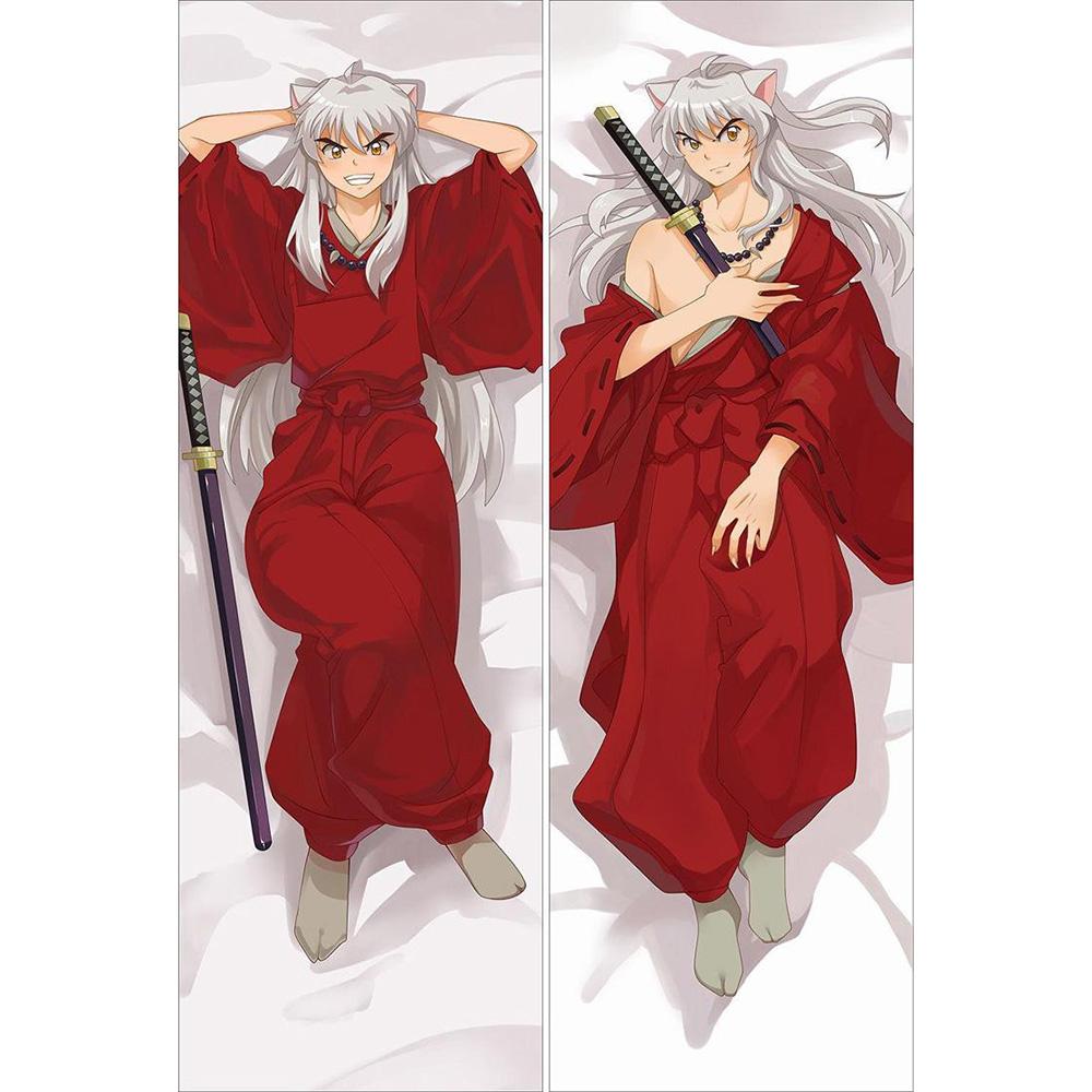 Наволочка для косплея японского аниме Inuyasha, наволочка для обнимания тела, наволочка с двойной разной стороной и принтом «Дакимакура», наволочка