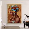 African Beauty Poster Art Women's Engraving On Canvas Scandinavian Poster Living Room Home Decoration Posters On The Wall